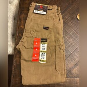 NWT 34/32 FR M5 Ariat Stretch DuraLight Canvas Stackable Straight Leg Pants